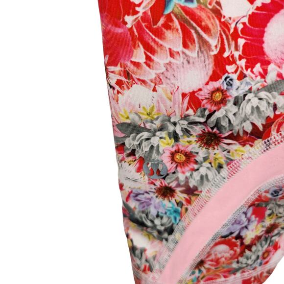 Lululemon Run Inspire Crop II Luxtreme Womens 8 Flowabunga Multi Bleached Coral - Picture 5 of 6